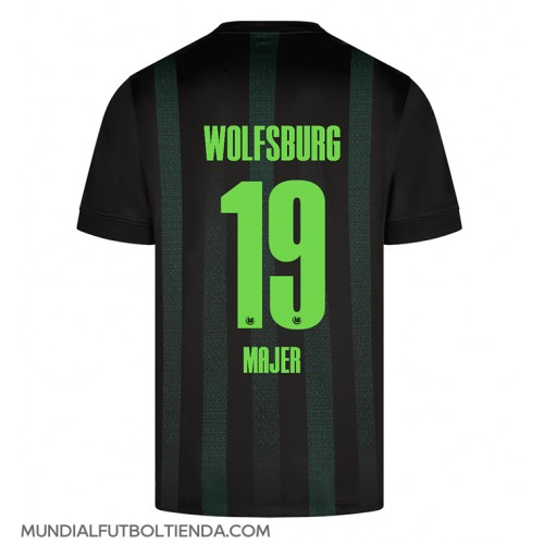 Camiseta Wolfsburg Lovro Majer #19 Segunda Equipación Replica 2024-25 mangas cortas